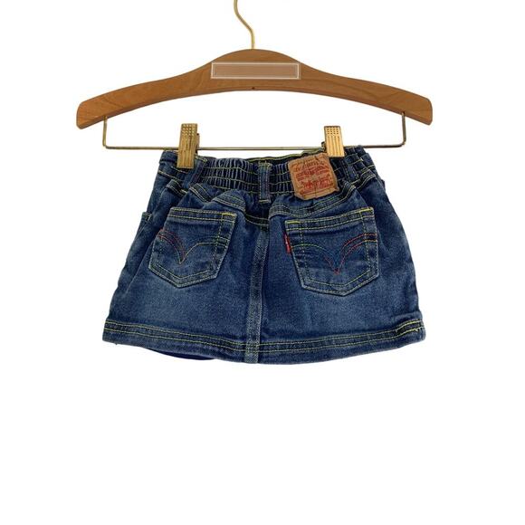LEVI’S Girl’s Heart Embroidered Jean Skort / Size: 18 Months - Picture 2 of 9